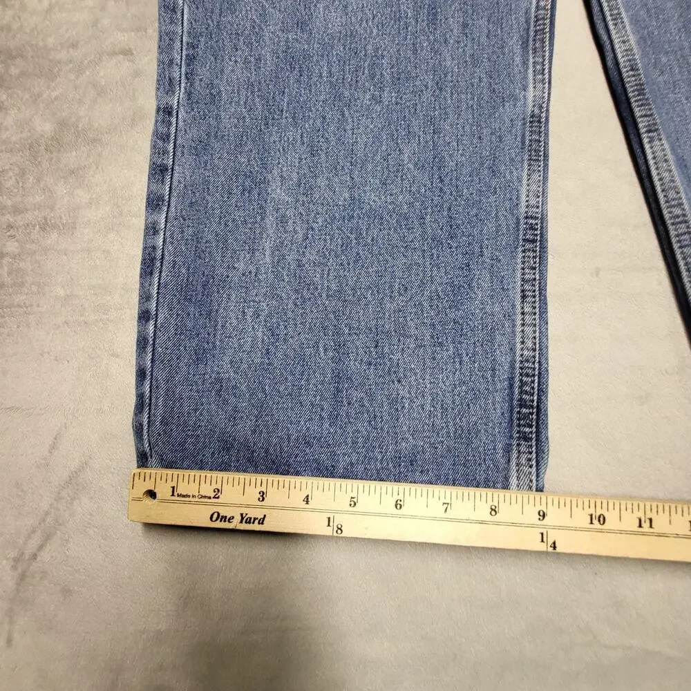 Levi's 550 Jeans Mens 44x30 Blue Straight Relaxed Denim Medium Wash Pockets